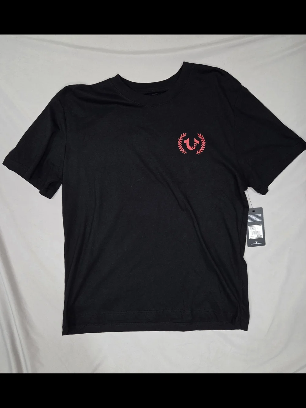 NWT True Religion Brand Jeans World Tour Black T-Shirt Buddha Guitar M